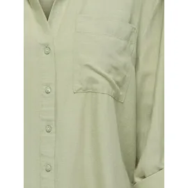 Jdy Hemdbluse JDYCAYA LINEN LOOSE L/S SHIRT WVN DIA Grau M