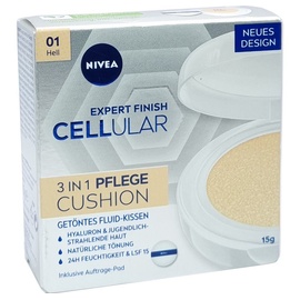 NIVEA Cellular Expert Finish 3in1 Pflege Cushion LSF 15 01 hell 15 ml