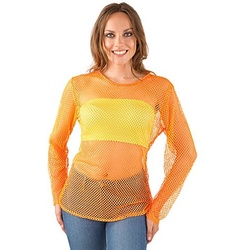 Netzshirt, neonorange