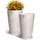 Vevor Großer konischer Pflanztopf 53 x 53 x 53 cm Beige
