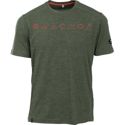 MAUL Sport Grinberg Fresh - 1/2 T-shirt mit Print grün (65) 52