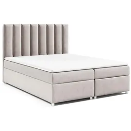 Best For Home Boxspringbett mit Bettkasten Trinity K-10 Bonellfederkern inkl. Topper, mit Lieferung, Aufbau & Entsorgung 180x200-Creme - Creme, Holz, Höhe ca. 18 cm, Rechteckig, 180x200 cm, Schlafzimmer, Betten, Boxspringbetten