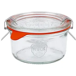 48x Weck Glas Sturzglas mit Deckel Dichtungsring und je 2 Klammern  Overturn 165 ml