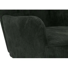 Mendler Lounge-Sessel HWC-K37 Cord 75 x 80 x 75 cm dunkelgrün mit Kissen