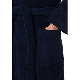 SCHIESSER Herren, Bademantel, Kapuze, blau (815-navy), M