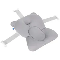 KIKKABOO Kikka boo Badekissen Bär Badehilfe, Wannenauflage, Baby-Badewannenkissen, Clips