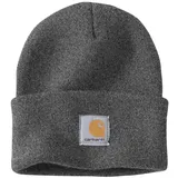 Carhartt, Herren, Strickmütze mit Umschlag, Kohle meliert, OS