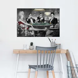 Poster REINDERS "Chris Consani - four of a kind", schwarz (farbe bild(er): schwarz), B:91,5cm H:61cm T:0,1cm, Holzwerkstoff, Bilder