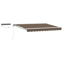 vidaXL Elektrische ausziehbare Markise 3,5 x 2 m taupe