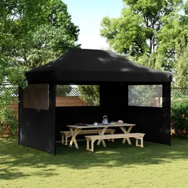 vidaXL Partyzelt Faltbar Pop-Up Schwarz 410x279x315 cm