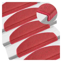 vidaXL Stufenmatte 65 x 24 cm Rot