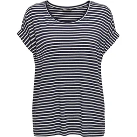 ONLY CARMAKOMA Carmoster STRIPE S/S O-NECK TOP JRS Noos - S