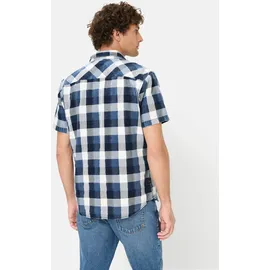 CAMEL ACTIVE Kurzarmhemd kariert Blau M