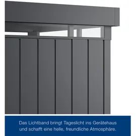 Hörmann Metall-Gerätehaus Juno mit Lichtband
