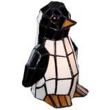 BIRENDY Stehlampe Birendy Tischlampe im Tiffany Style Pinguin 158 Motiv