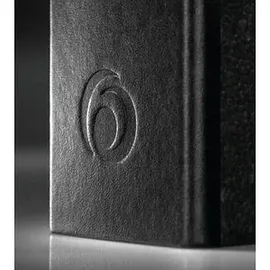 Herlitz Wolkenmarmor-Papier Doppelordner schwarz Karton 7,0 cm