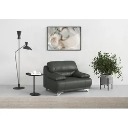 Sessel COTTA "Maranello", grau (fango), B:118cm H:86cm T:93cm, Sessel, Einzelsessel