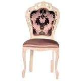 Xlmoebel Esszimmerstuhl Eleganter Polsterstuhl in zartem Rosa mit hochwertigem Textilbezug (1 St), Hergestellt in Europa rosa