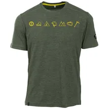 Maul Herren Shirt Grinberg - 1/2 T-Shirt+Print, grUEn 65, 58
