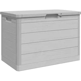 vidaXL Outdoor-Kissenbox 77,5 x 44,5 x 53 cm Grau