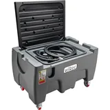 Wiltec mobile Tankanlage 150 l mit 12 V Pumpe, Kraftstoffbehälter Diesel Benzin