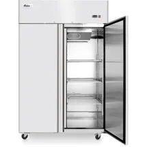 HENDI Kühlschrank, zweitürig 1300 l Profi Line 1240L, 232125 / Silber