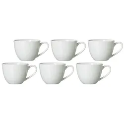 Ritzenhoff & Breker Bianco Kaffeetassen 6er Set Geschirr 6 ct 