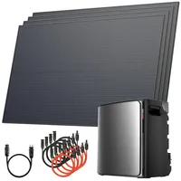 Solarway Balkonkraftwerk monokristallin 800 W inkl. 3,8 kWh EcoFlow