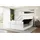 altdecor Boxspringbett Weiß Hochglanz, Höhe ca. 20 cm, 120x200 cm, Schlafzimmer, Betten, Boxspringbetten