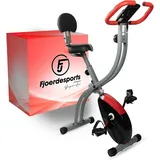 Fjoerdesports Heimtrainer Fitnessfahrrad Ergometer Bike Handpulssensor Trimmrad