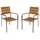 Garden Pleasure Florence Stapelstuhl 55 x 60 x 85 cm braun 4 St.