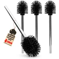 BigDean WC-Bürste 4er Set Schwarz