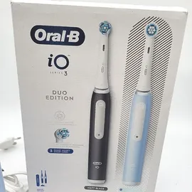Oral-B  iO Series 3 Duopack Matt Black + 2. Handstück Ice Blue + Reiseetui