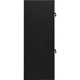 vidaXL Sattelschrank Schwarz 53x53x140 cm Stahl