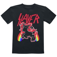 Slayer T-Shirt für Kinder - Kids - Rainbow Goat - für Mädchen & Jungen - schwarz  - Lizenziertes Merchandise! - 140