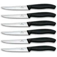 Victorinox Swiss Classic Steakmesserset 11 cm 6-tlg. Schwarz