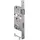 BKS Einsteckschloss BB/WC Silber 0215