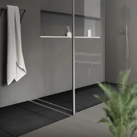luxebath Duschrinne 50 cm 2in1 befliesbar, extra flach,
