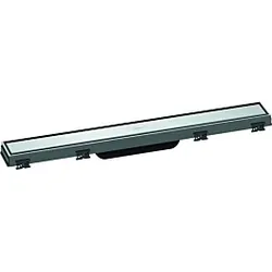 hansgrohe RainDrain Match Duschrinne 56036000 60cm, Fertigset, mit höhenverstellbarem Rahmen, chrom