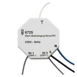 Binäreingang WaveLINE, 2-fach, 230 V~