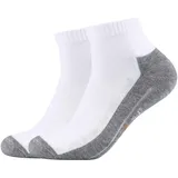 CAMANO Basicsocken Sport Quarter Socken 0001 - white 35-38