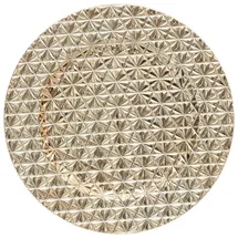 Atmosphera Créateur d'intérieur Unterteller mit geometrischem Muster, goldfarben, Ø 33 cm,
