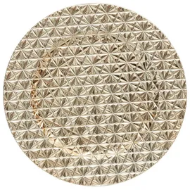 Atmosphera Créateur d'intérieur Unterteller mit geometrischem Muster, goldfarben, Ø 33 cm,