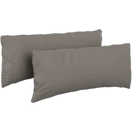 sit&more Polsterauflage 65 x 25 x 10 cm grau 2-tlg.