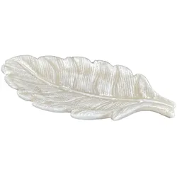 Betonfigur BLATTSCHALE - handgefertigte Dekoration für Garten und Haus