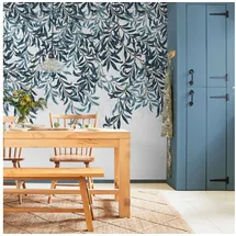William Morris At Home Vliestapete Willow Bough 10 m x 0,5 m blau 34193