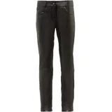 Ricano Dorin Damen, Lederhose/Lederjeans - 5-Pocket Stil (Slim Fit/Low Waist) - echtes (Premium) Lamm Leder schwarz, S,