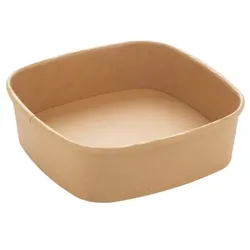 MONOUSO - Verpackung Quadratische aus Kraftkarton 750ml 17x17x5cm (300 Stück)