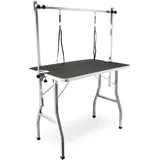 Wiltec Schertisch Trimmtisch Grau/Schwarz 91x61x76 cm