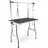 Wiltec Schertisch Trimmtisch Grau/Schwarz 91x61x76 cm